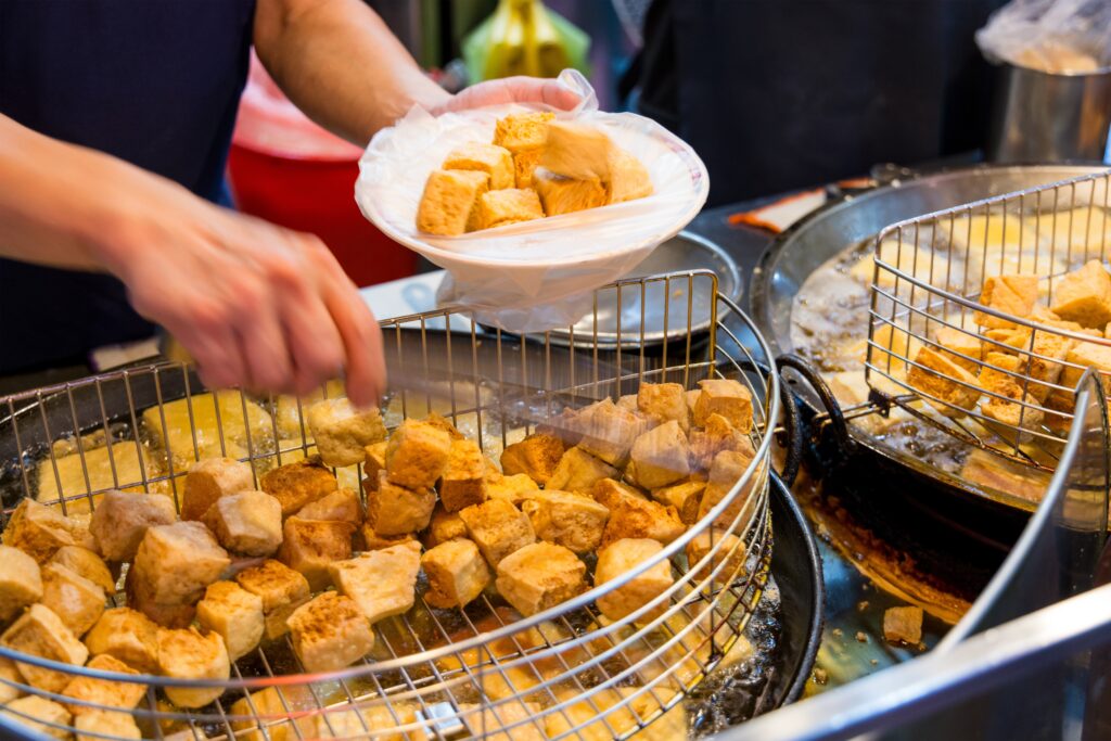 Taiwan Traditional Street Eats Stinky Tofu 2